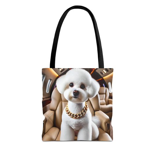Bichon Frise Tote Bag | Frequent Flier Dog Lover Gift