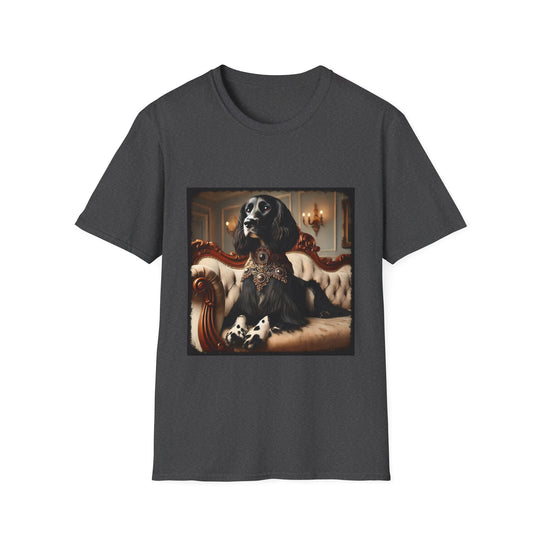 English Springer Spaniel Royalty design dog lover unisex t-shirt in dark heather