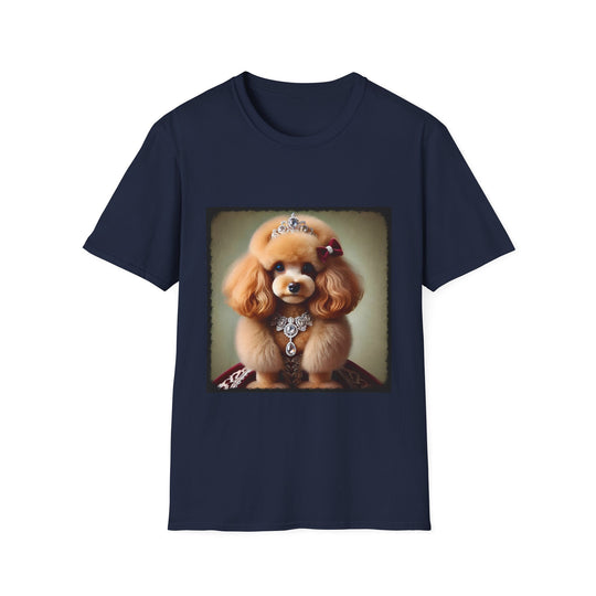 Poodle Mini Maven design dog lover unisex t-shirt in navy
