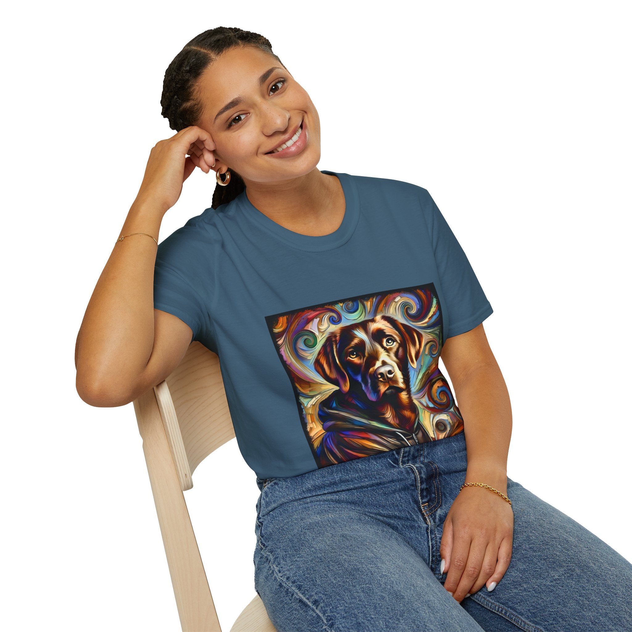 Labrador Retriever Relaxed Swirl | Unisex Dog T-Shirt