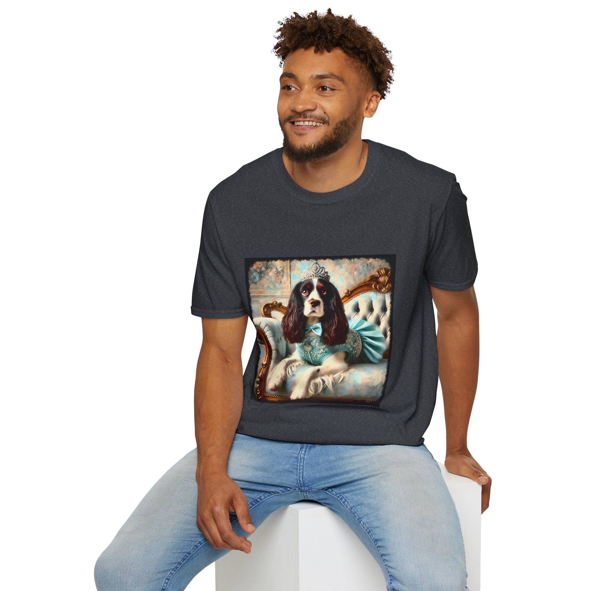 English Springer Spaniel Teal Princess Classic | Unisex Dog T-Shirt