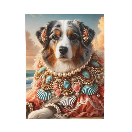 Australian Shepherd Blanket | Seashell Siren Dog Lover Gift