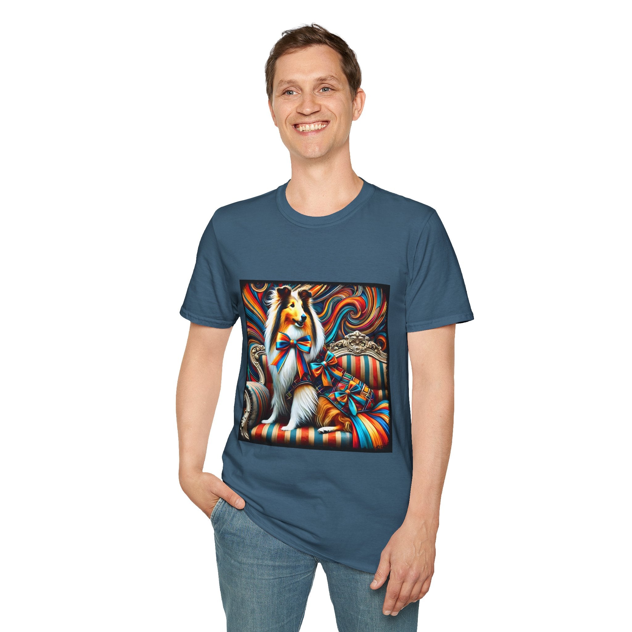 Collie Dynamic Swirl | Unisex Dog T-Shirt