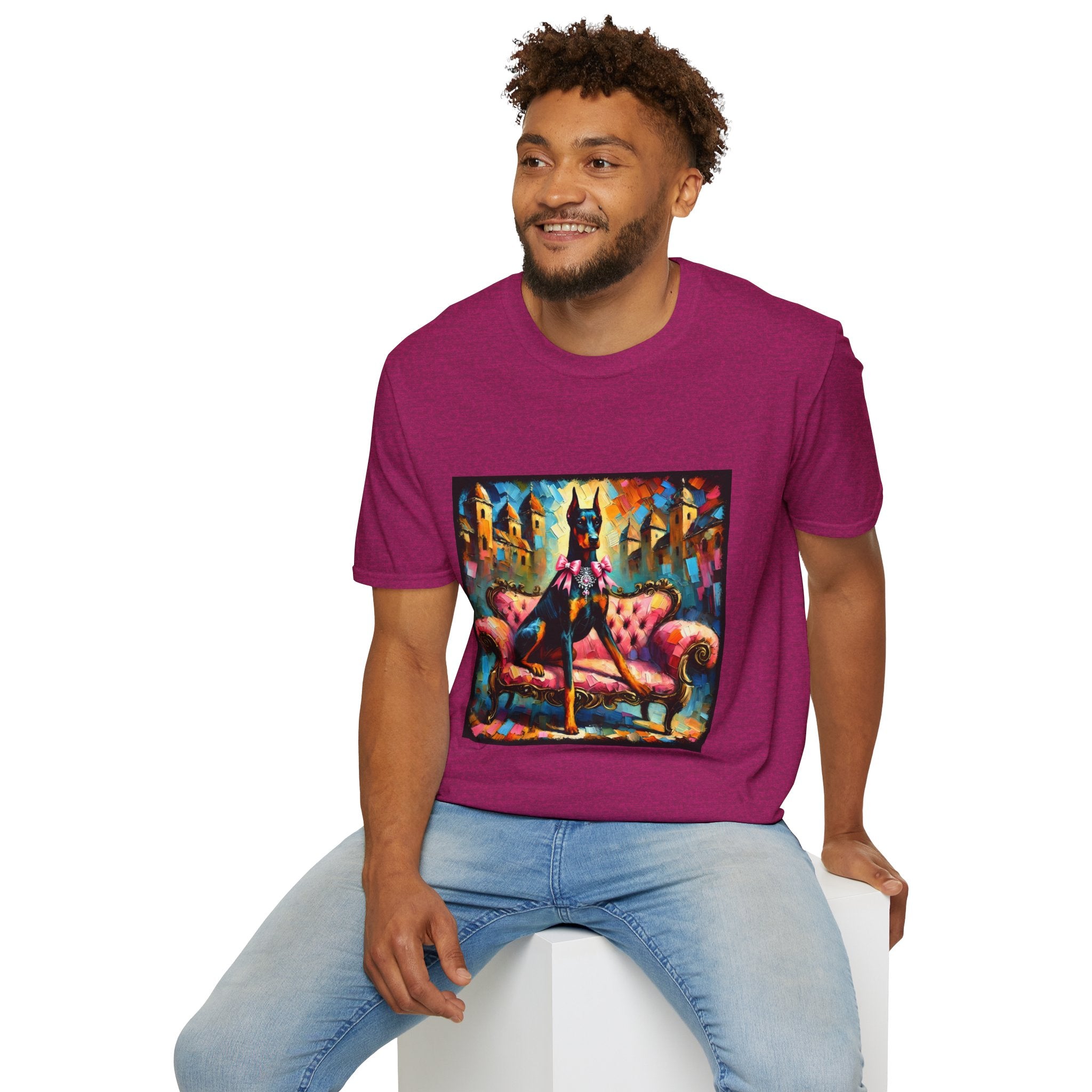 Doberman Pinscher Diamond Princess Classic | Unisex Dog T-Shirt