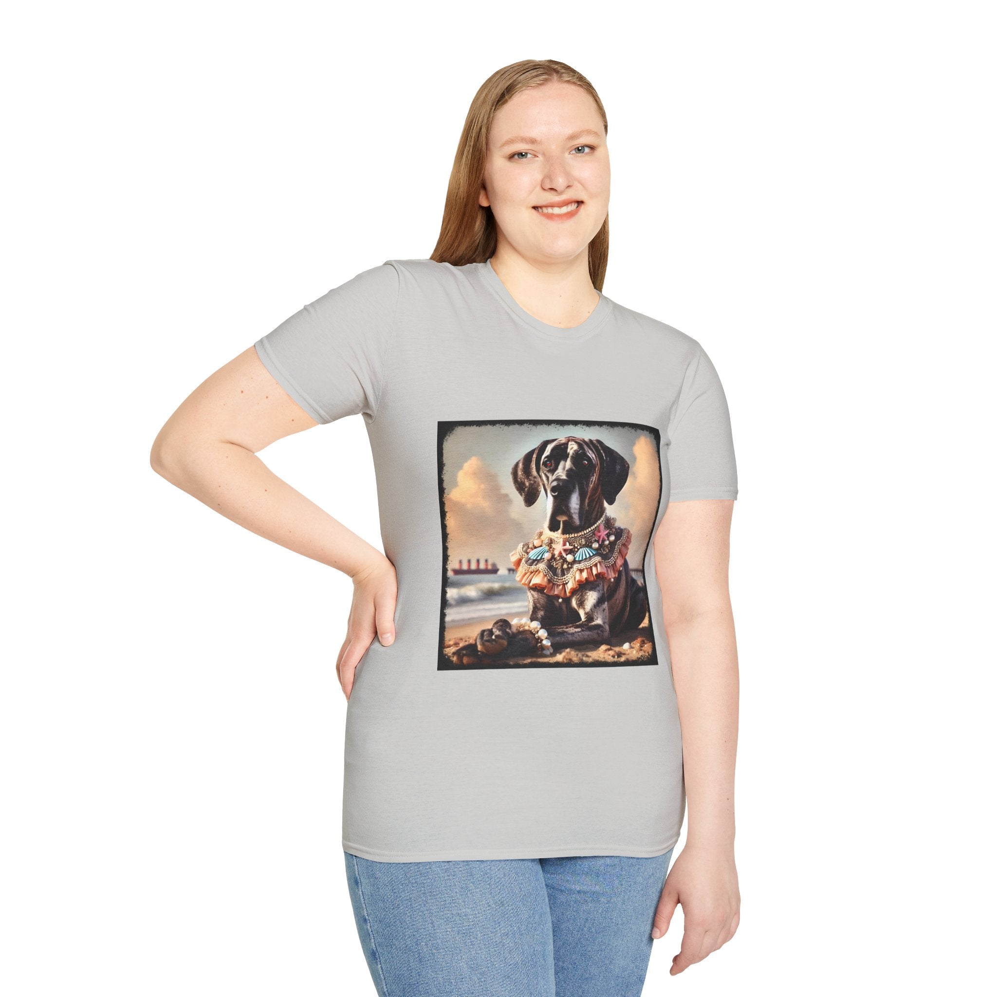 Great Dane Beach Brindle | Unisex Dog T-Shirt