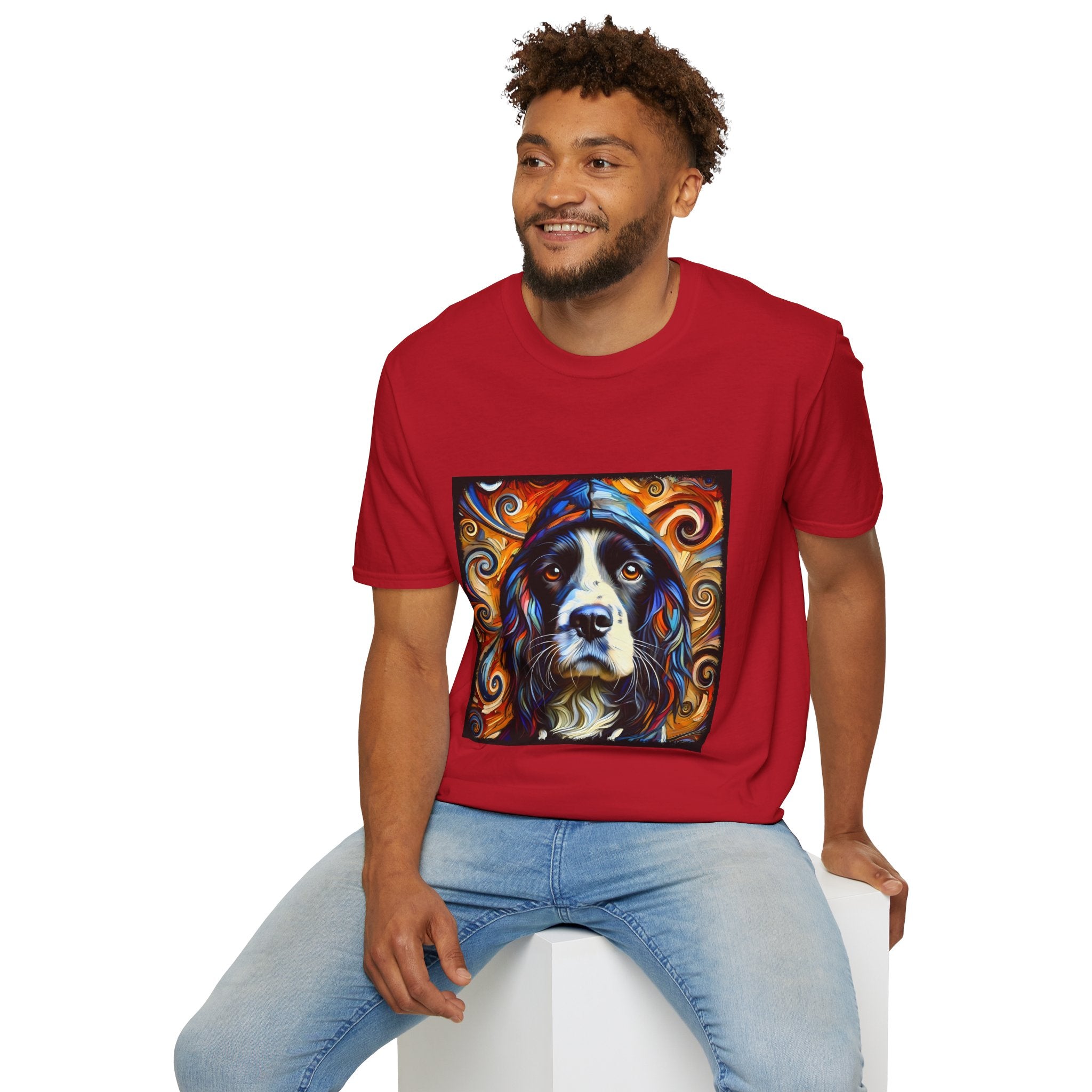 English Springer Spaniel Relaxed Swirl | Unisex Dog T-Shirt