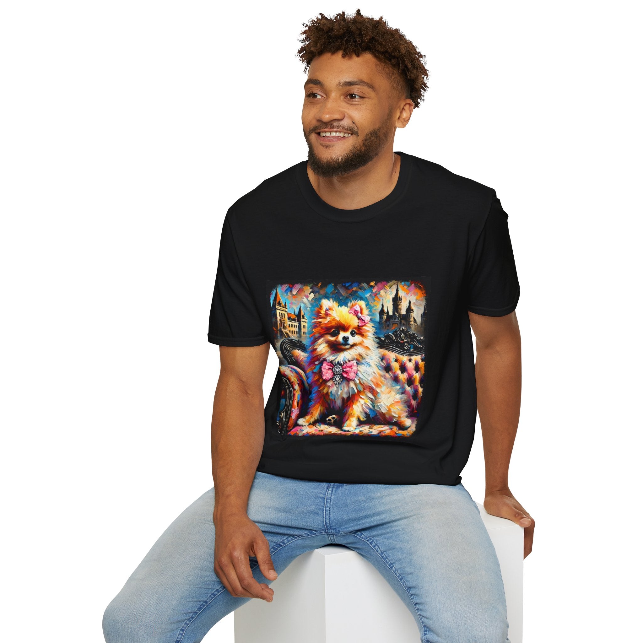 Pomeranian Diamond Princess Classic  | Unisex Dog T-Shirt