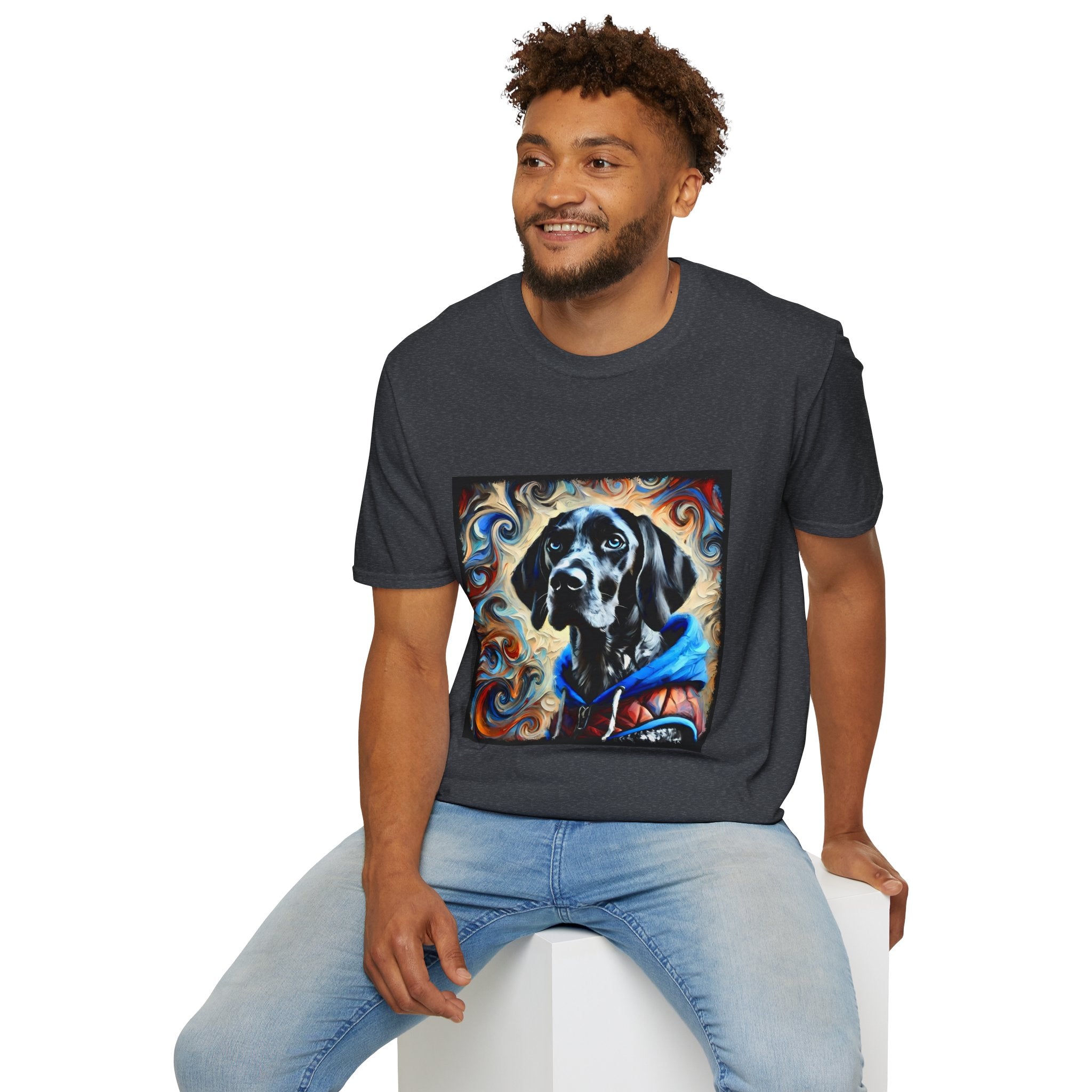German Shorthaired Pointer Urban Swirl | Unisex Dog T-Shirt