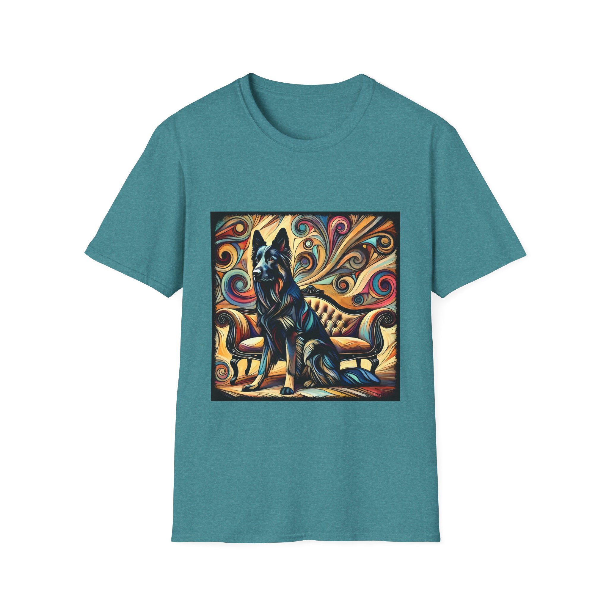 German Shepherd Multicolor Swirl | Unisex Dog T-Shirt