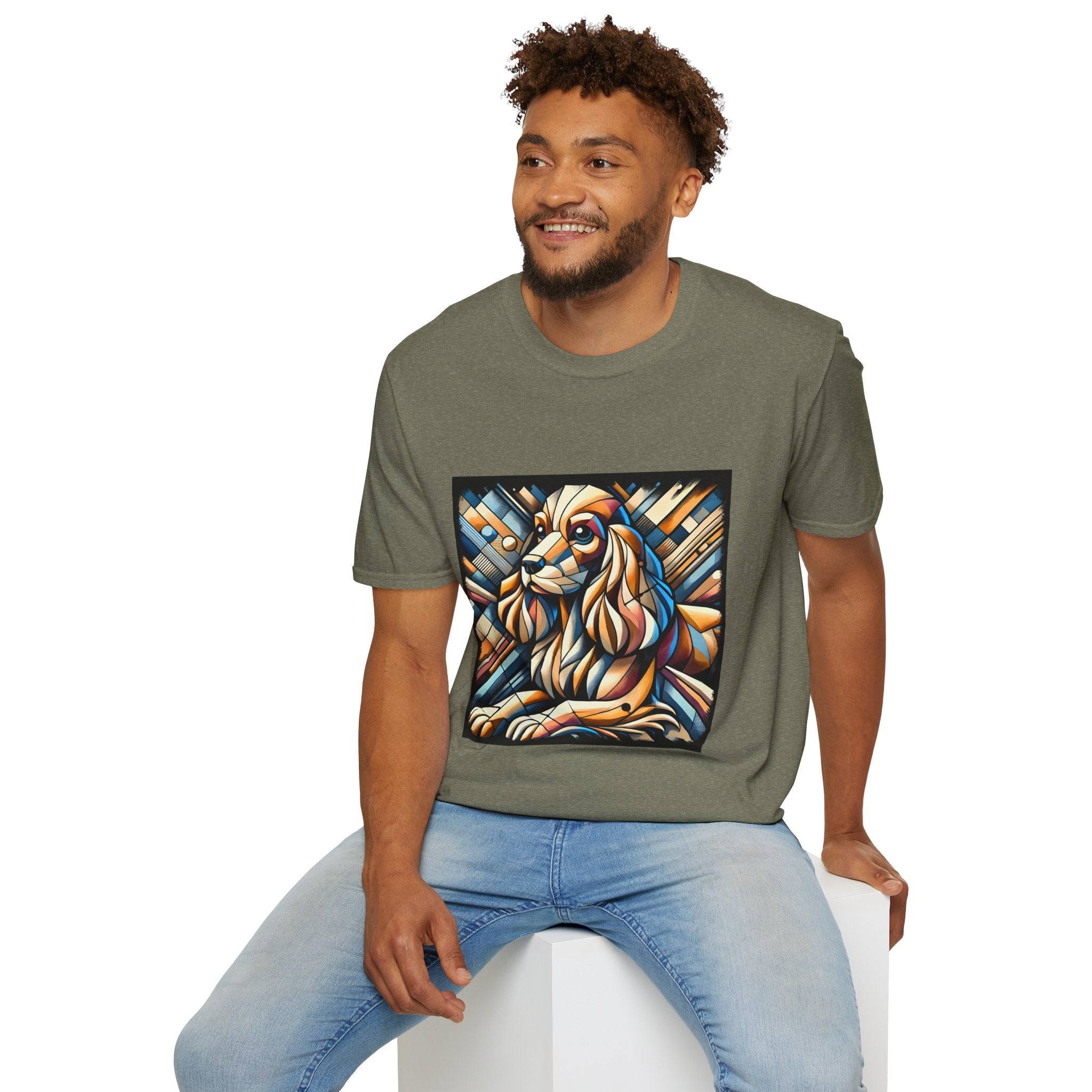 Cocker Spaniel Bold Geometric | Unisex Dog T-Shirt