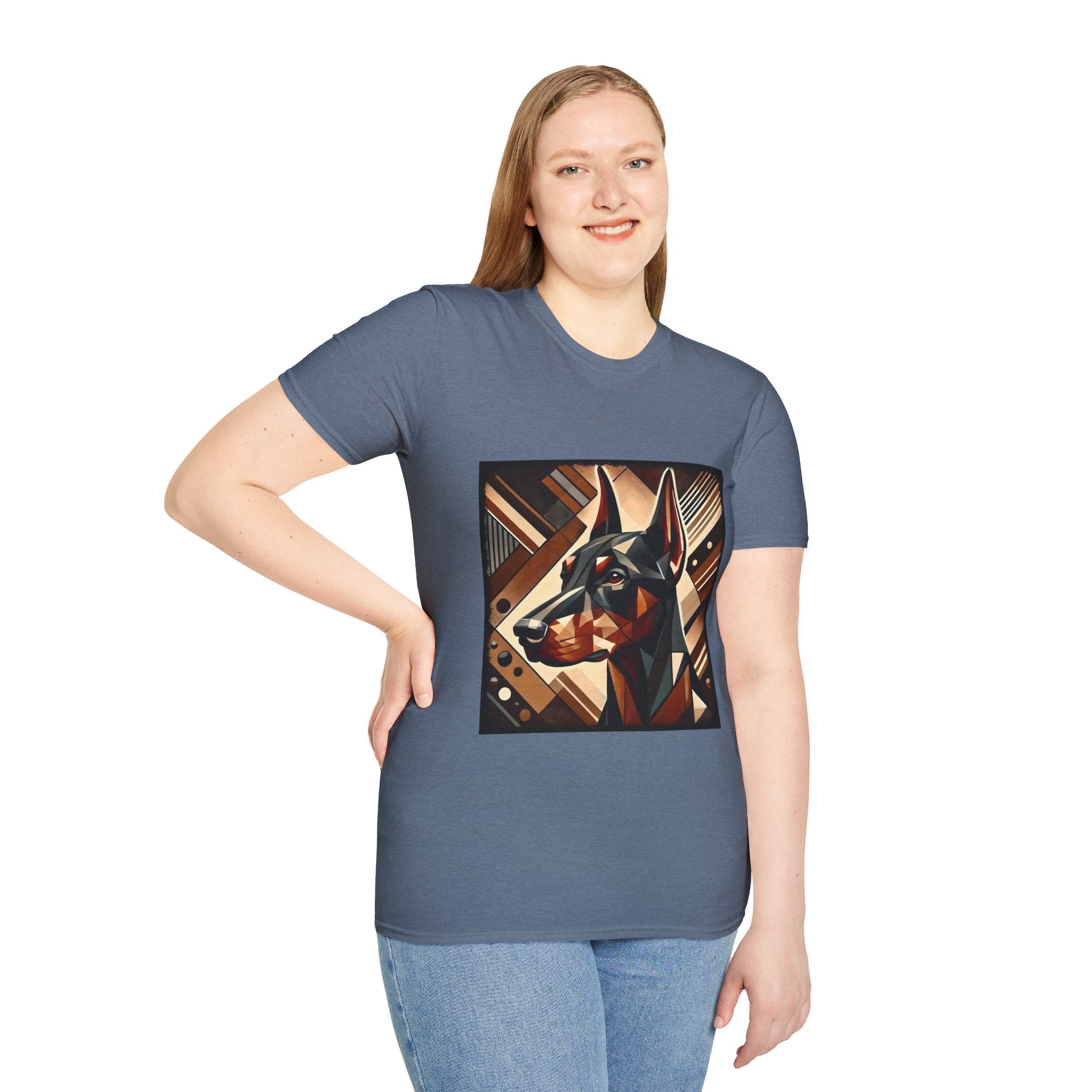 Doberman Pinscher Bold Geometric | Unisex Dog T-Shirt