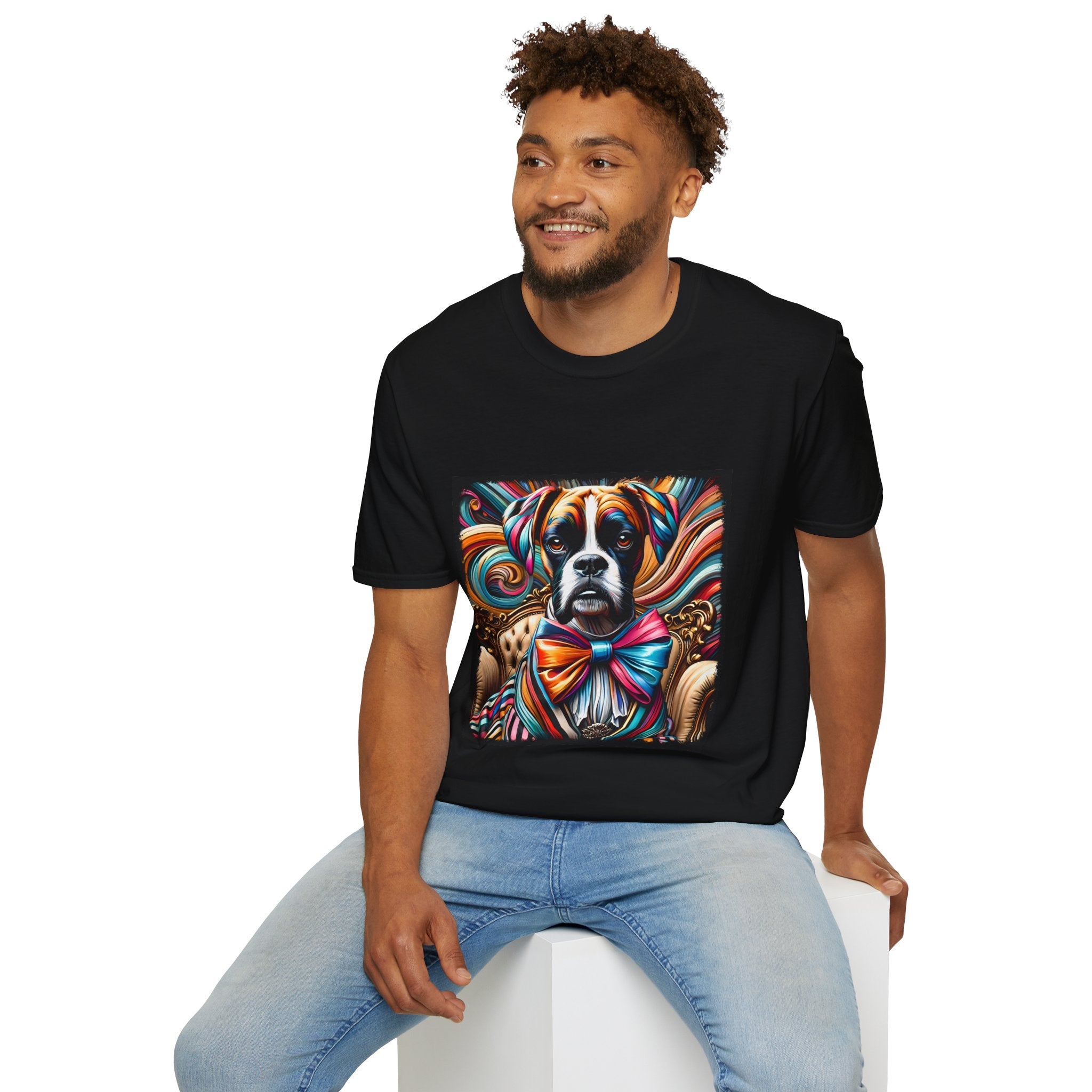 Boxer Bold Rocker | Unisex Dog T-Shirt