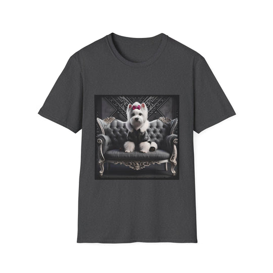 West Highland White Terrier Fierce Fashionista design dog lover unisex t-shirt in dark heather