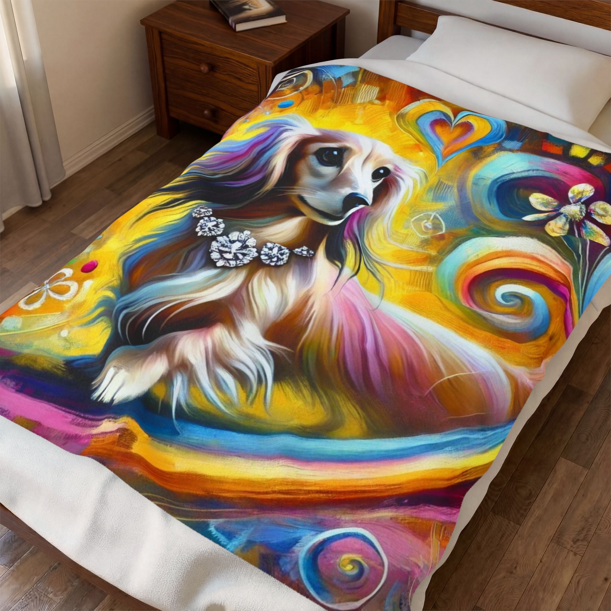 Dachshund Blanket | Bold Diamond Swirl Dog Lover Gift