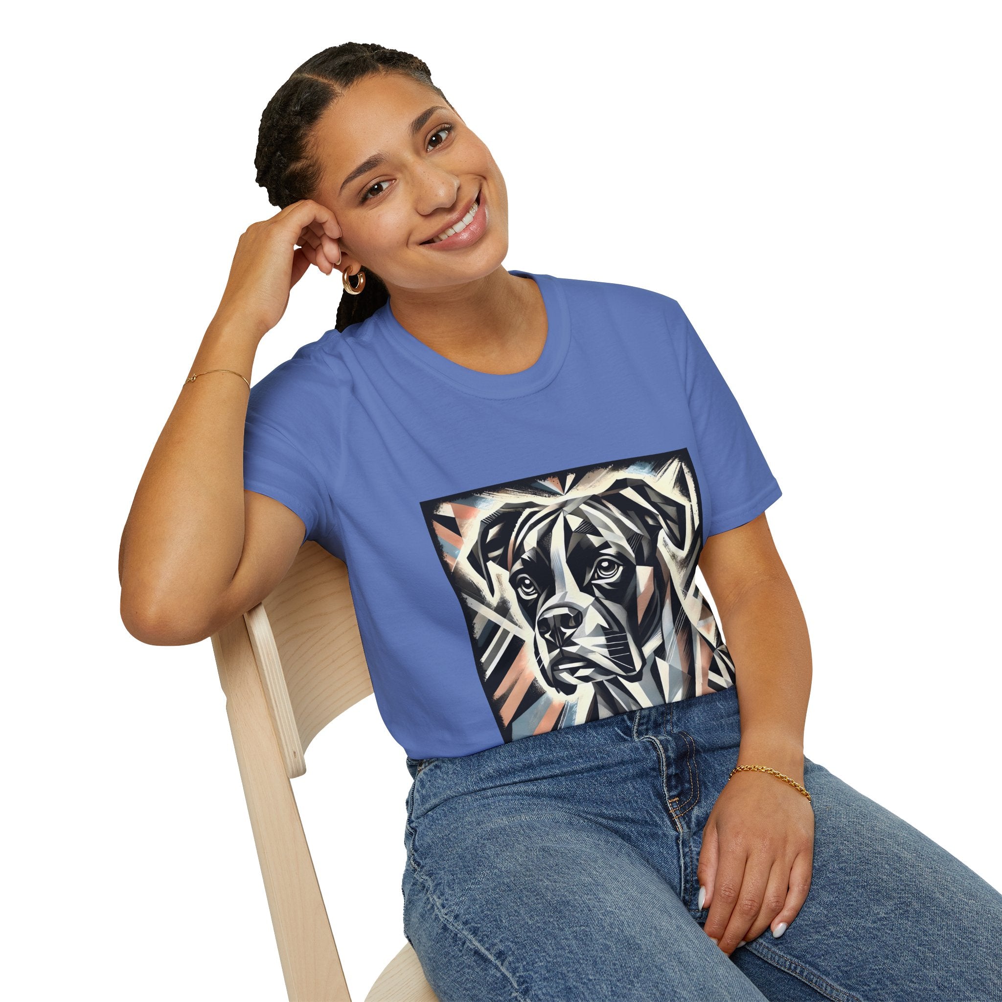 Boxer Bold Geometric | Unisex Dog T-Shirt