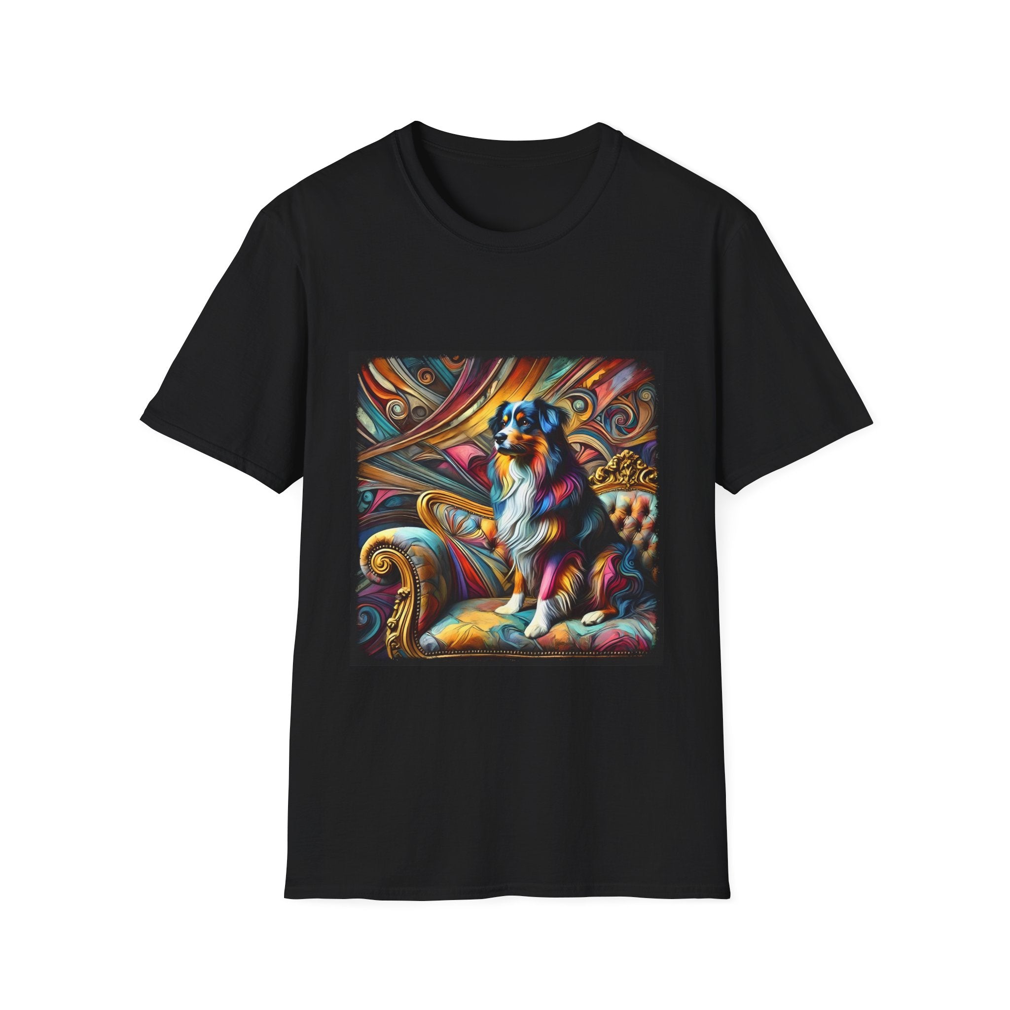 Australian Shepherd Vivd Swirl | Unisex Dog T-Shirt