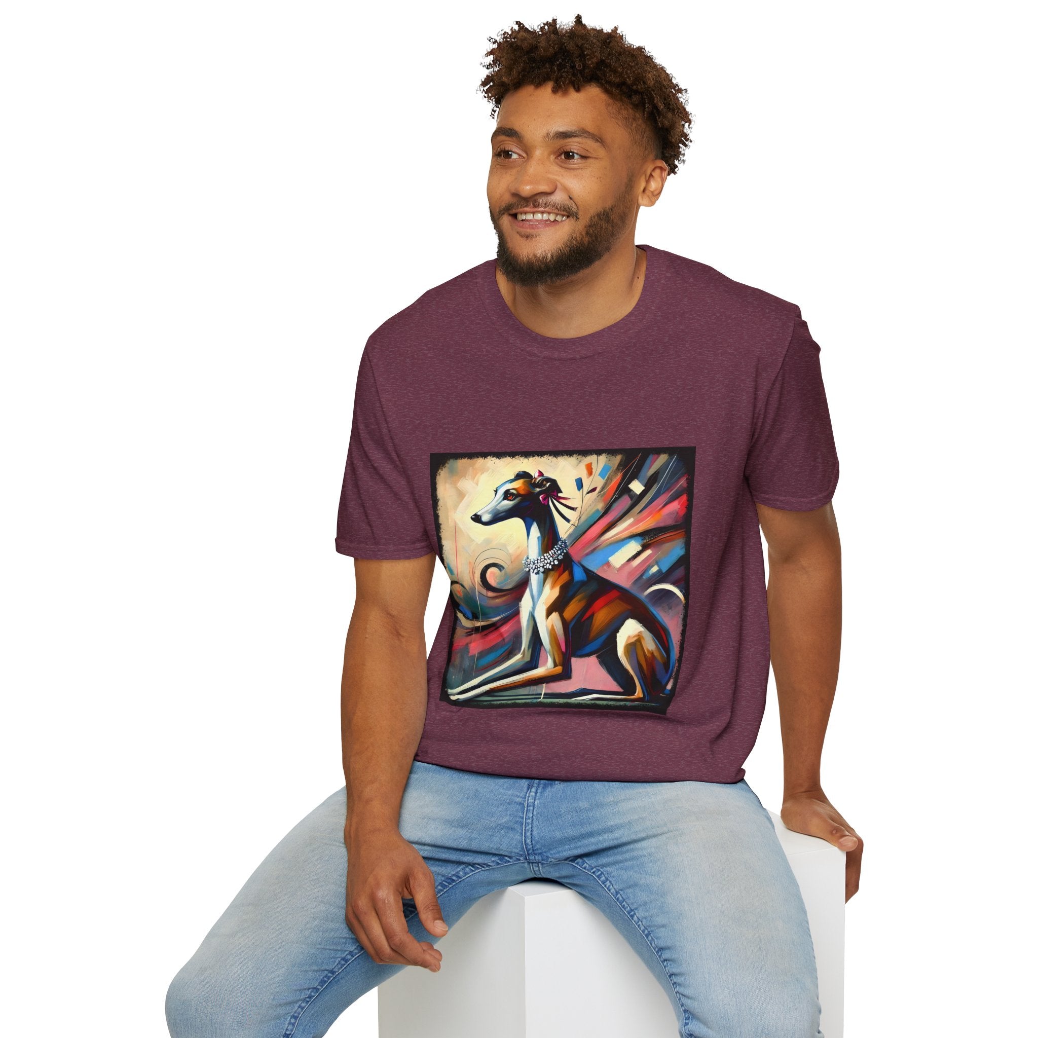 Greyhound Bold Pastel Classic  | Unisex Dog T-Shirt