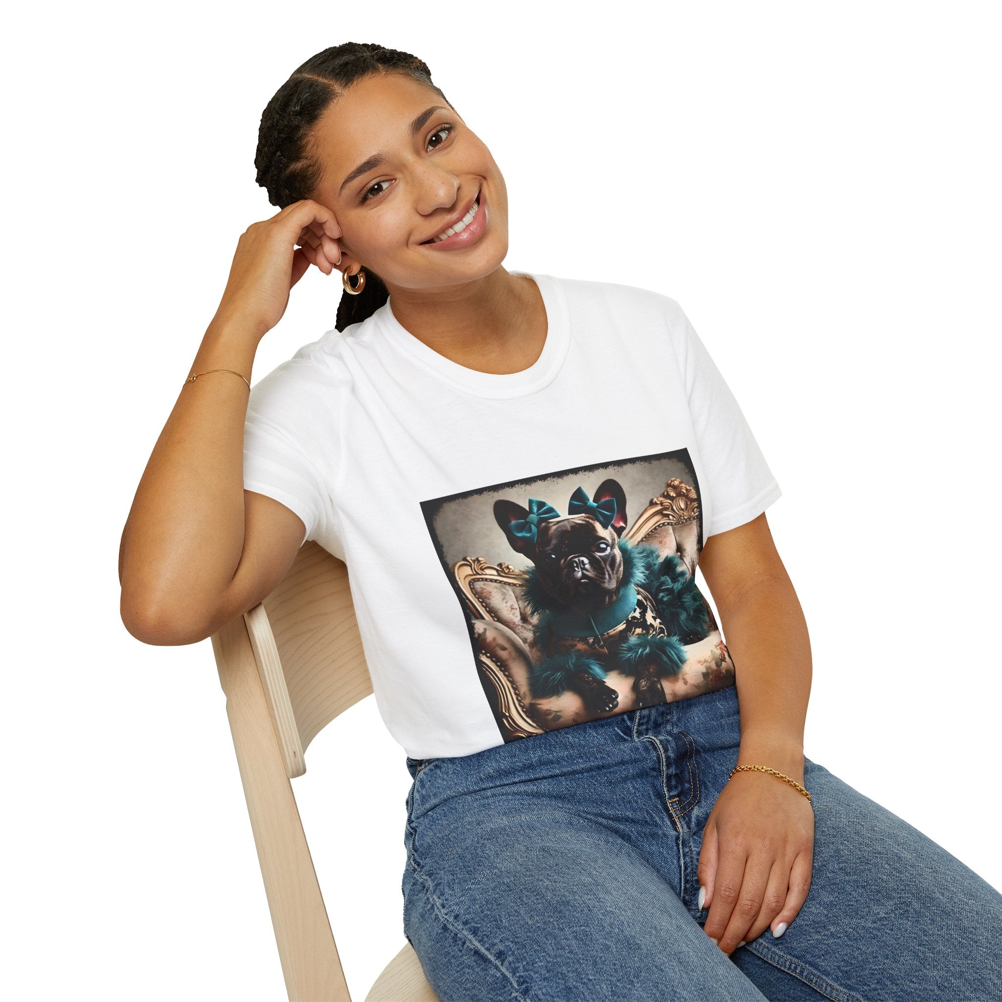 French Bulldog Shirt | Faux Fur Fashionista Dog Lover Tee