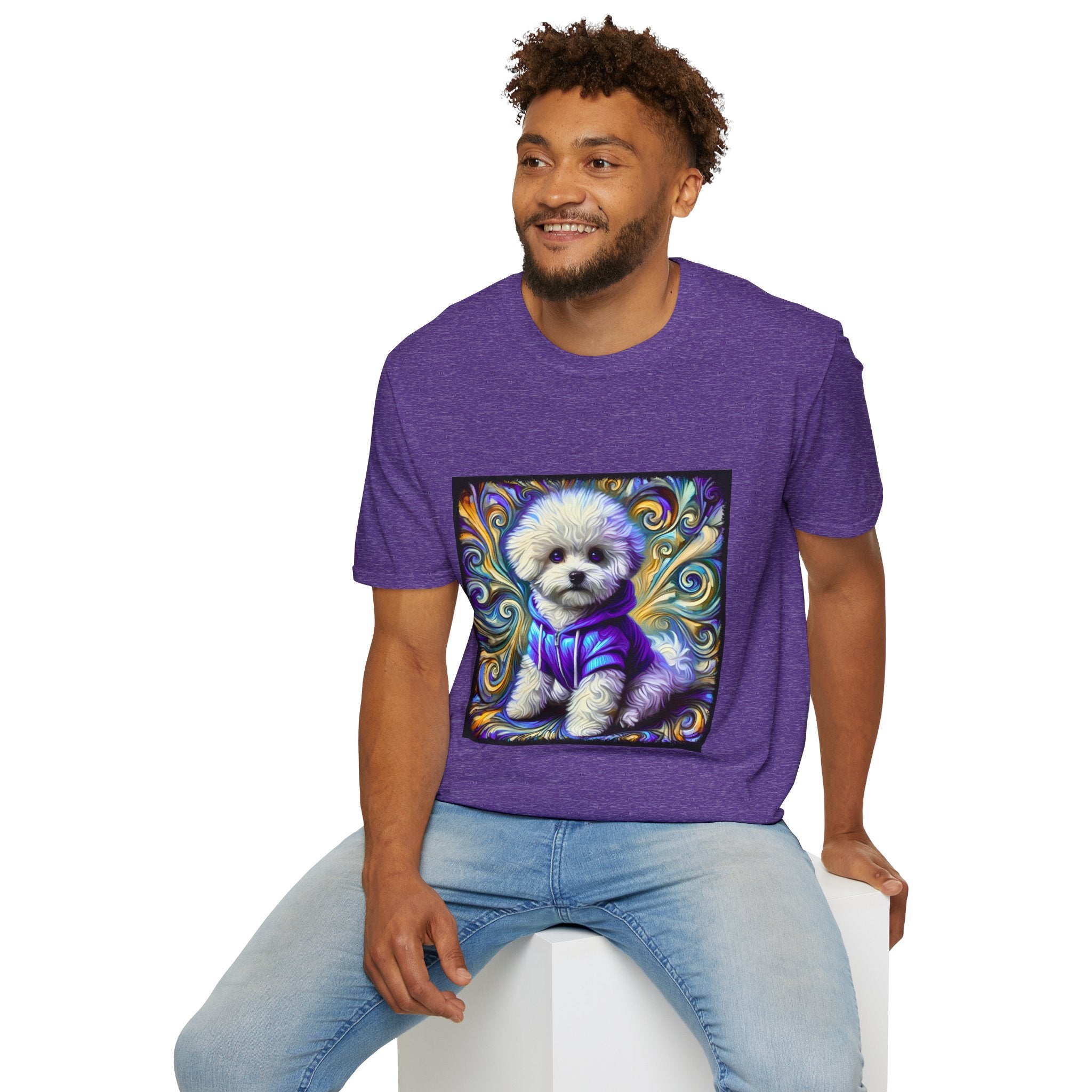 Bichon Frise Electric Swirl | Unisex Dog T-Shirt