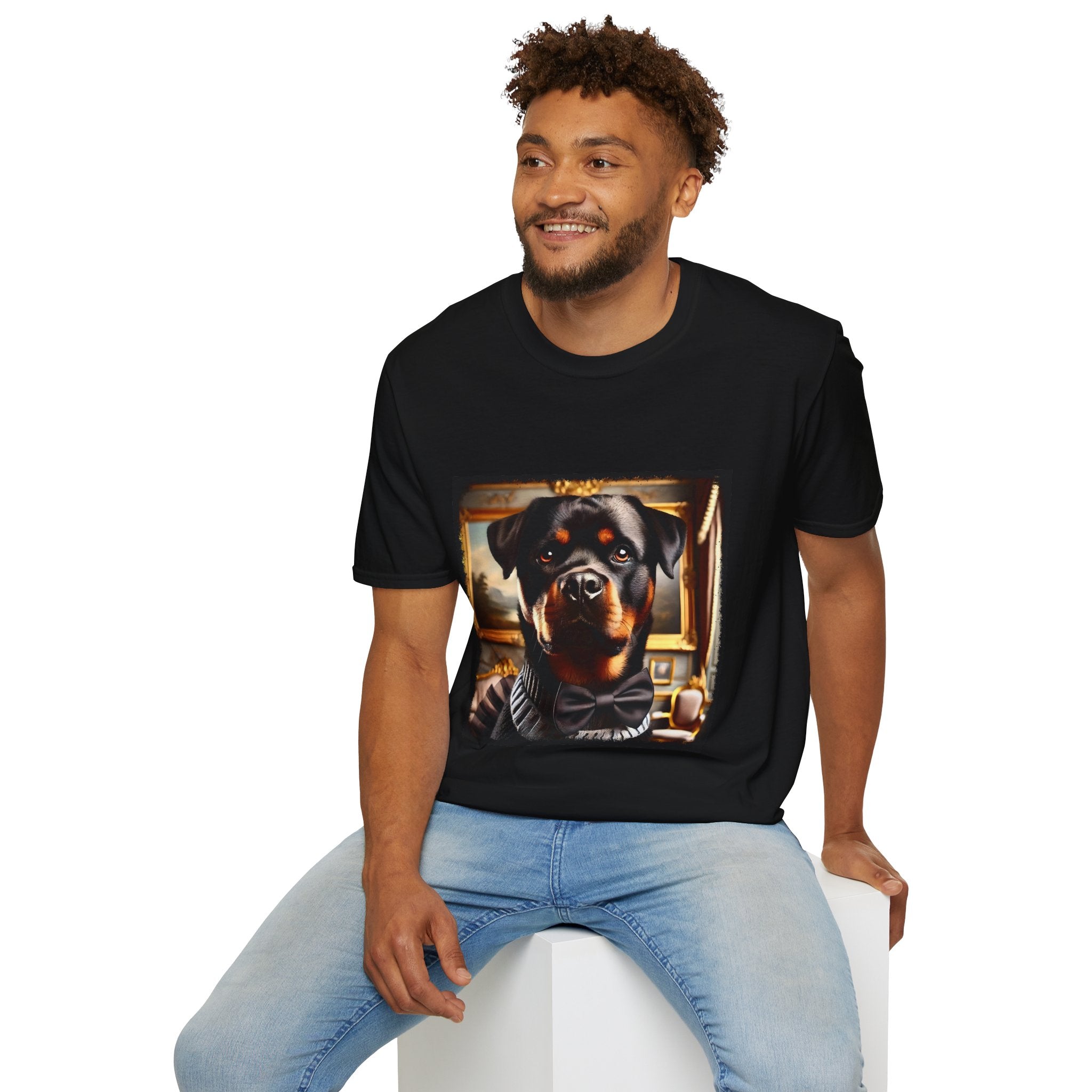 Rottweiler Posh Portrait | Unisex Dog T-Shirt