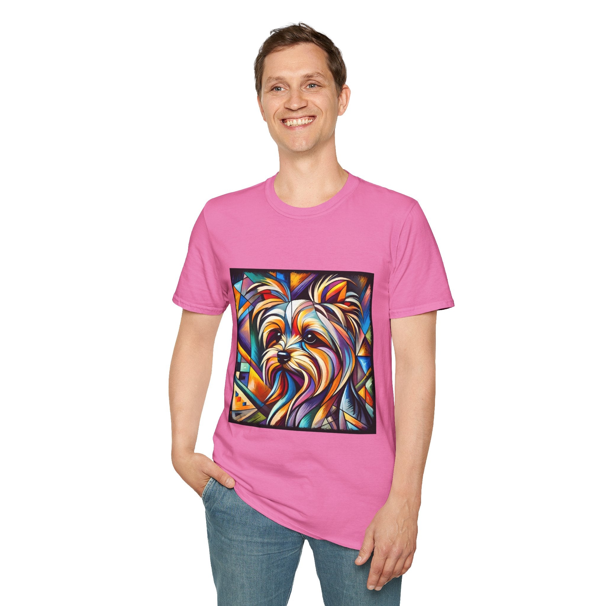 Yorkshire Terrier Bold Geometric | Unisex Dog T-Shirt