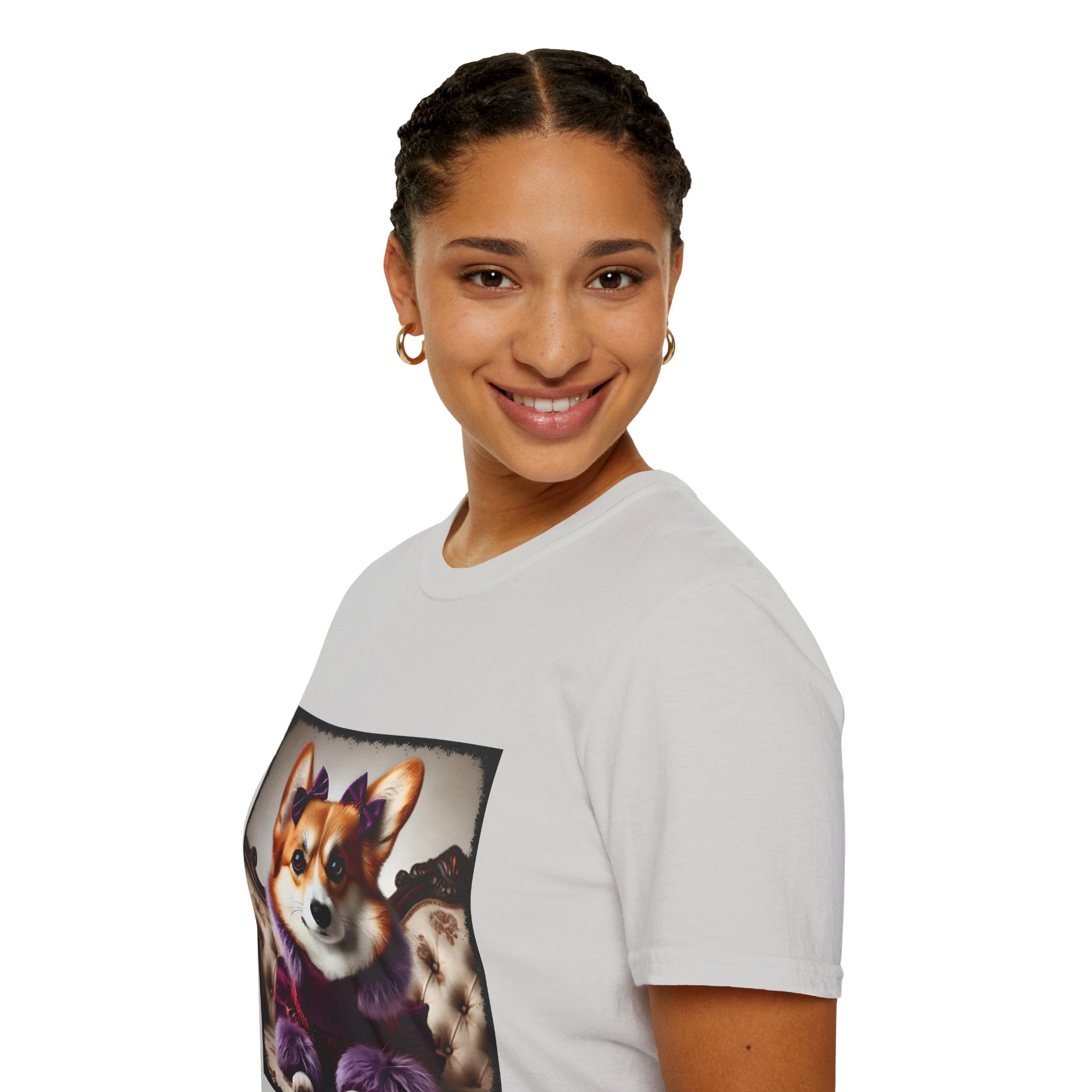 Pembroke Welsh Corgi Purple Pawfluencer | Unisex Dog T-Shirt