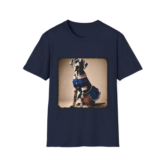 Great Dane Denim Darling design dog lover unisex t-shirt in navy