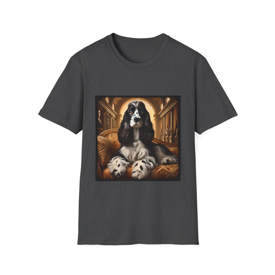 Cocker Spaniel Diamond Diva design dog lover unisex t-shirt in dark heather