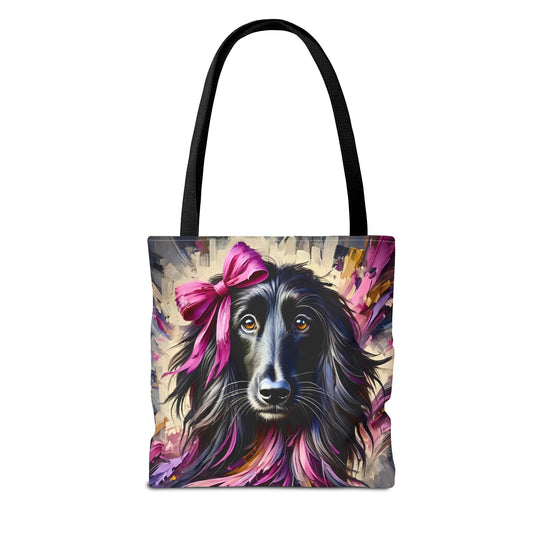 Afghan Hound Tote Bag Bold Classic Dog Lover Gift tote bag in black