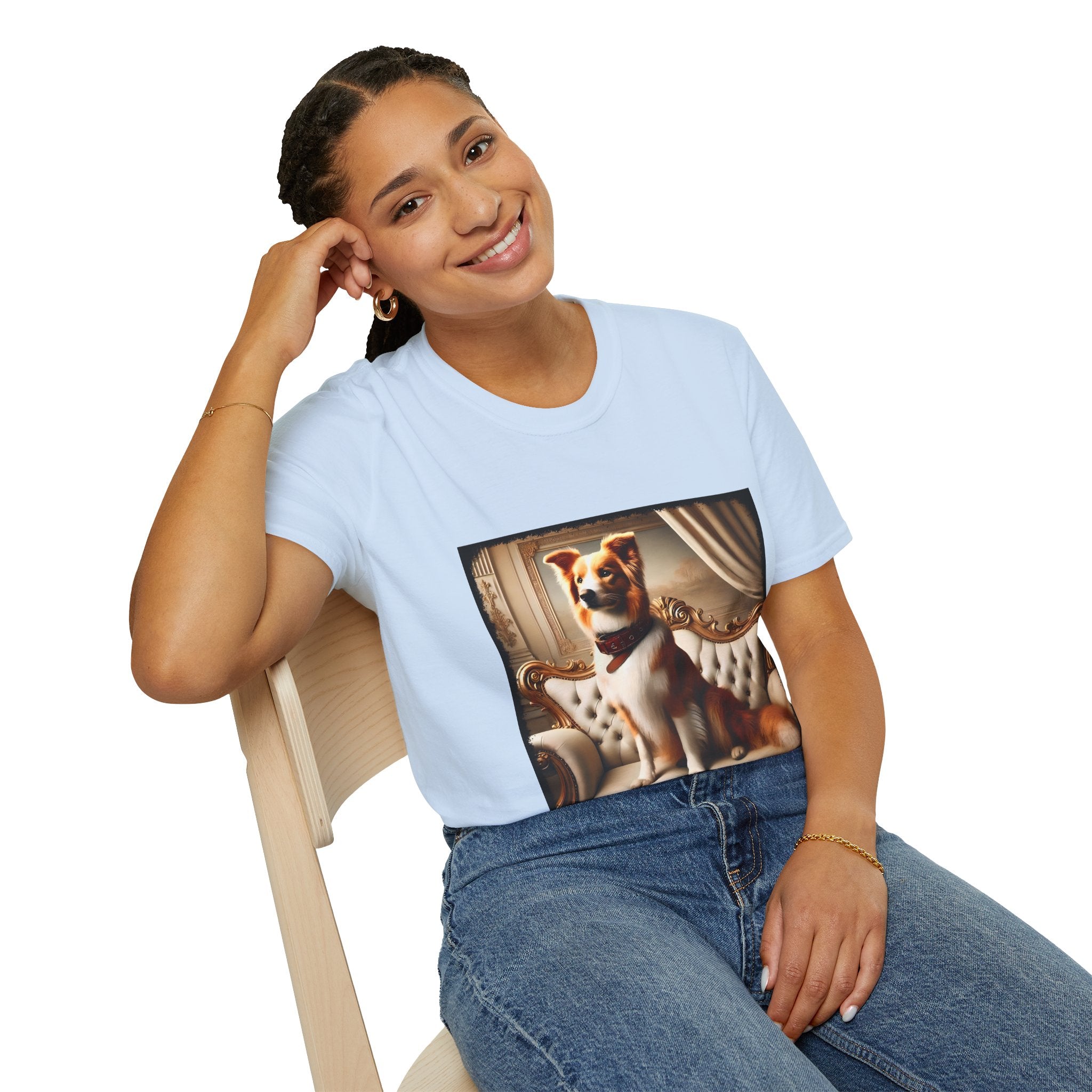 Border Collie Posh Portrait | Unisex Dog T-Shirt