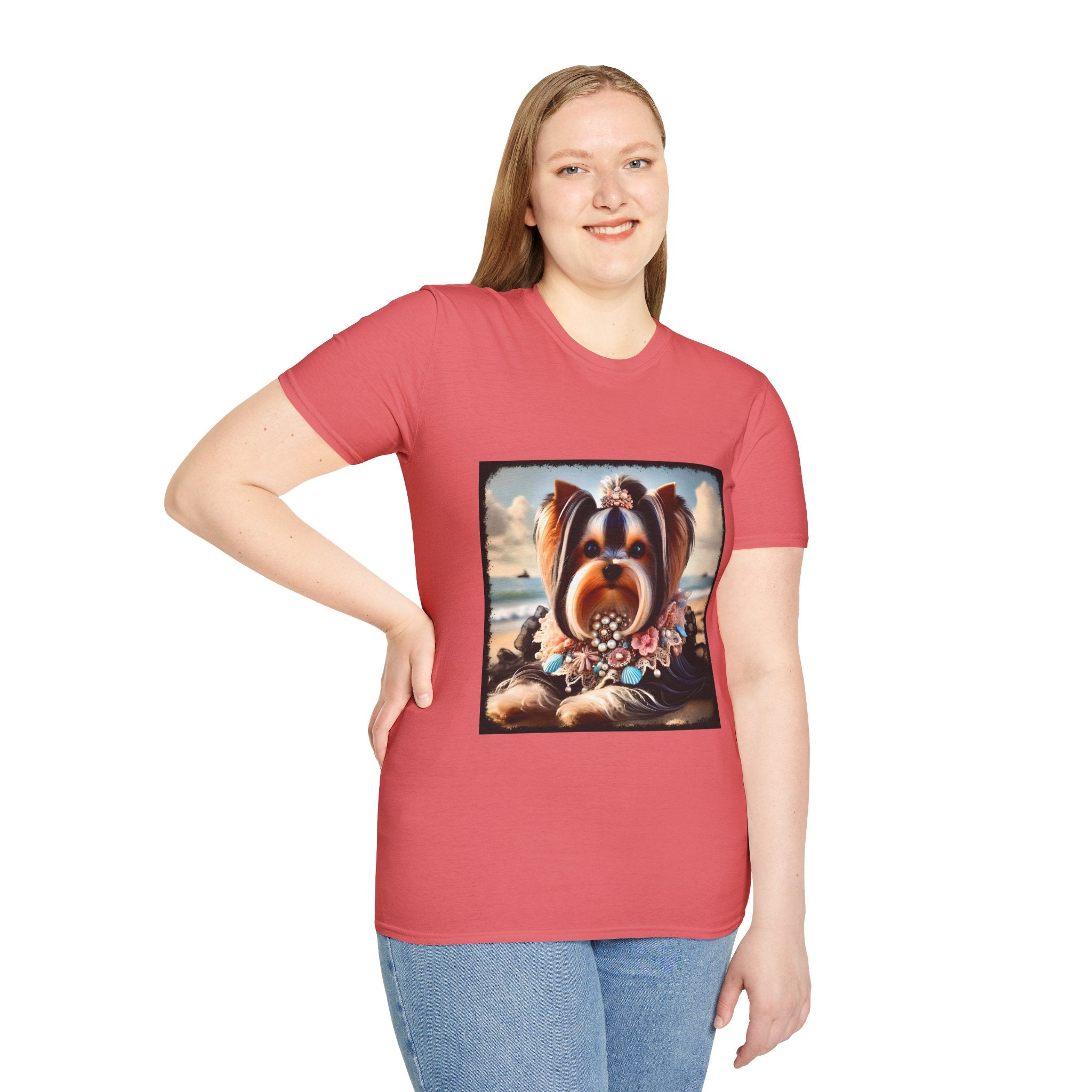 Yorkshire Terrier Seashell Siren | Unisex Dog T-Shirt