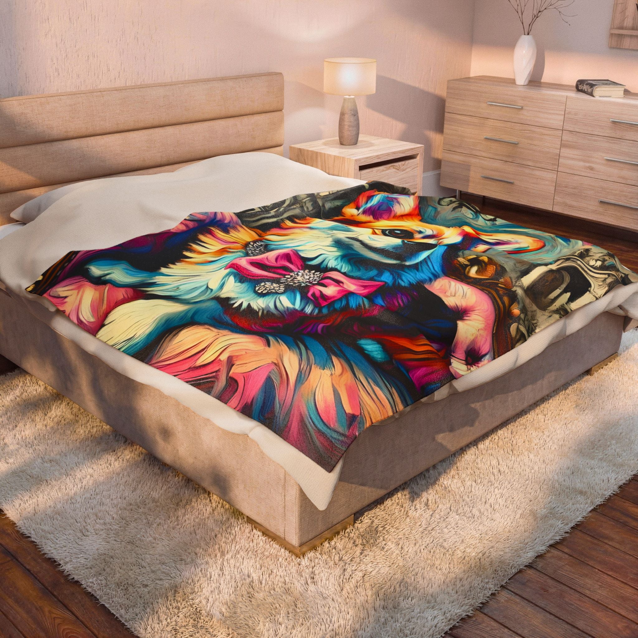 Pembroke Welsh Corgi Blanket – Diamond Princess Classic Design