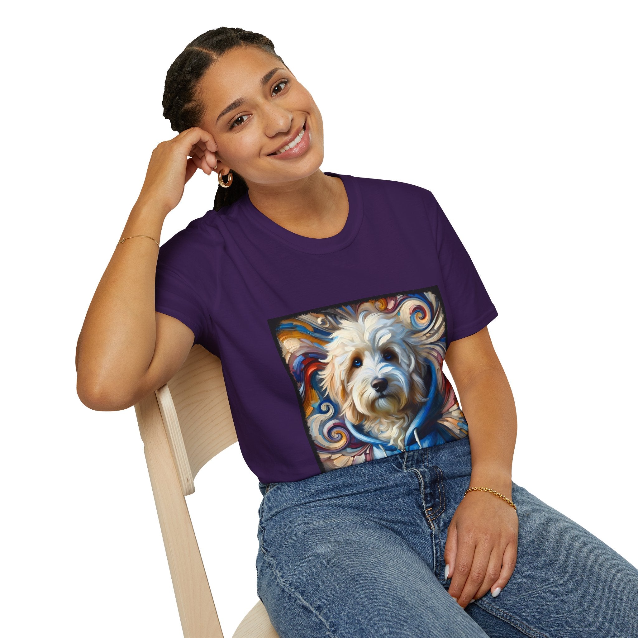 Sheepadoodle Blue Hoodie Swirl | Unisex Dog T-Shirt