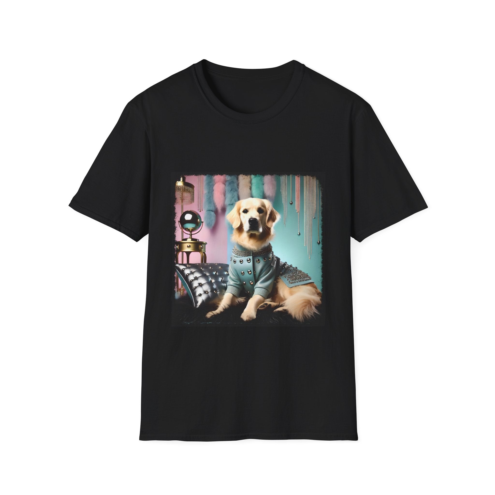 Golden Retriever Shirt | 80s Glam Gal Dog Lover Tee