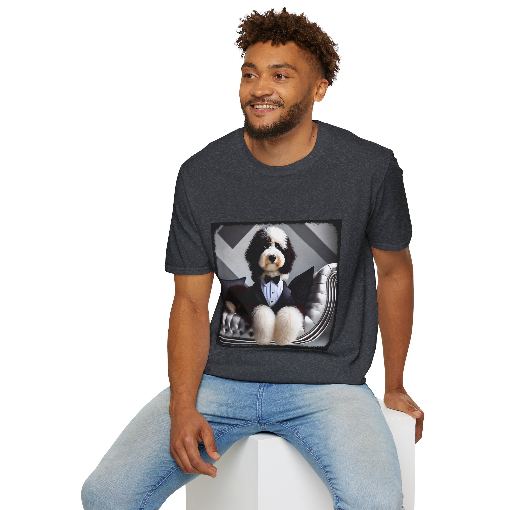 Sheepadoodle Distinguished Gent | Unisex Dog T-Shirt
