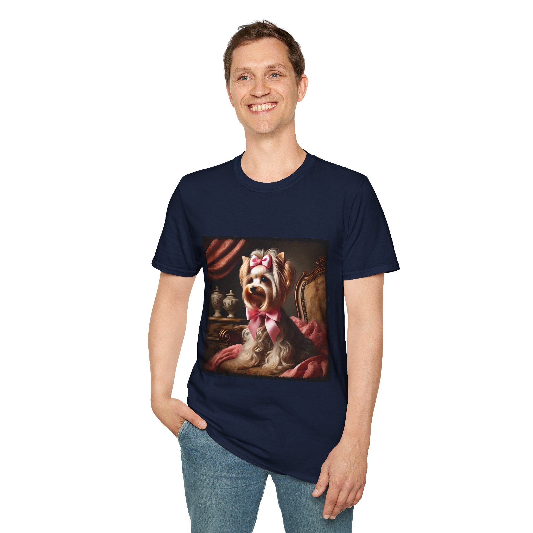Yorkshire Terrier Pink Bow Princess | Unisex Dog T-Shirt