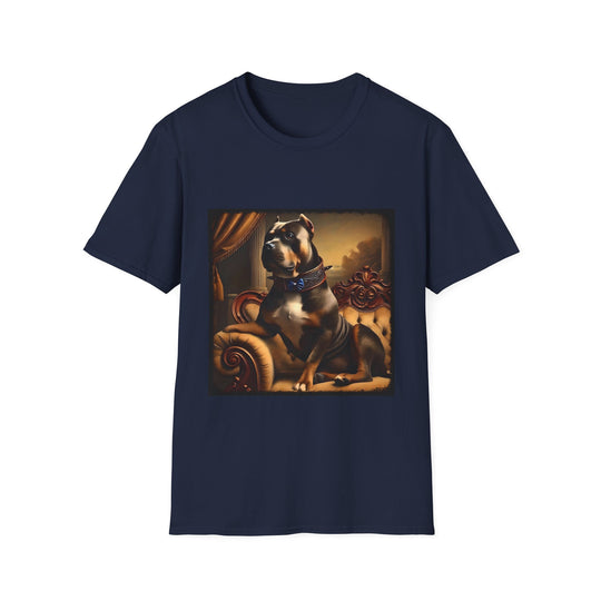 American Pit Bull Terrier Majestic Prince design dog lover unisex t-shirt in navy