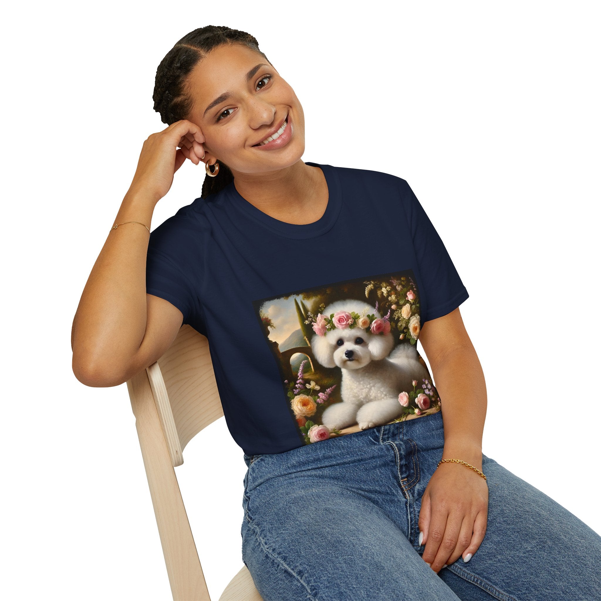 Bichon Frise Botanical Beauty | Unisex Dog T-Shirt
