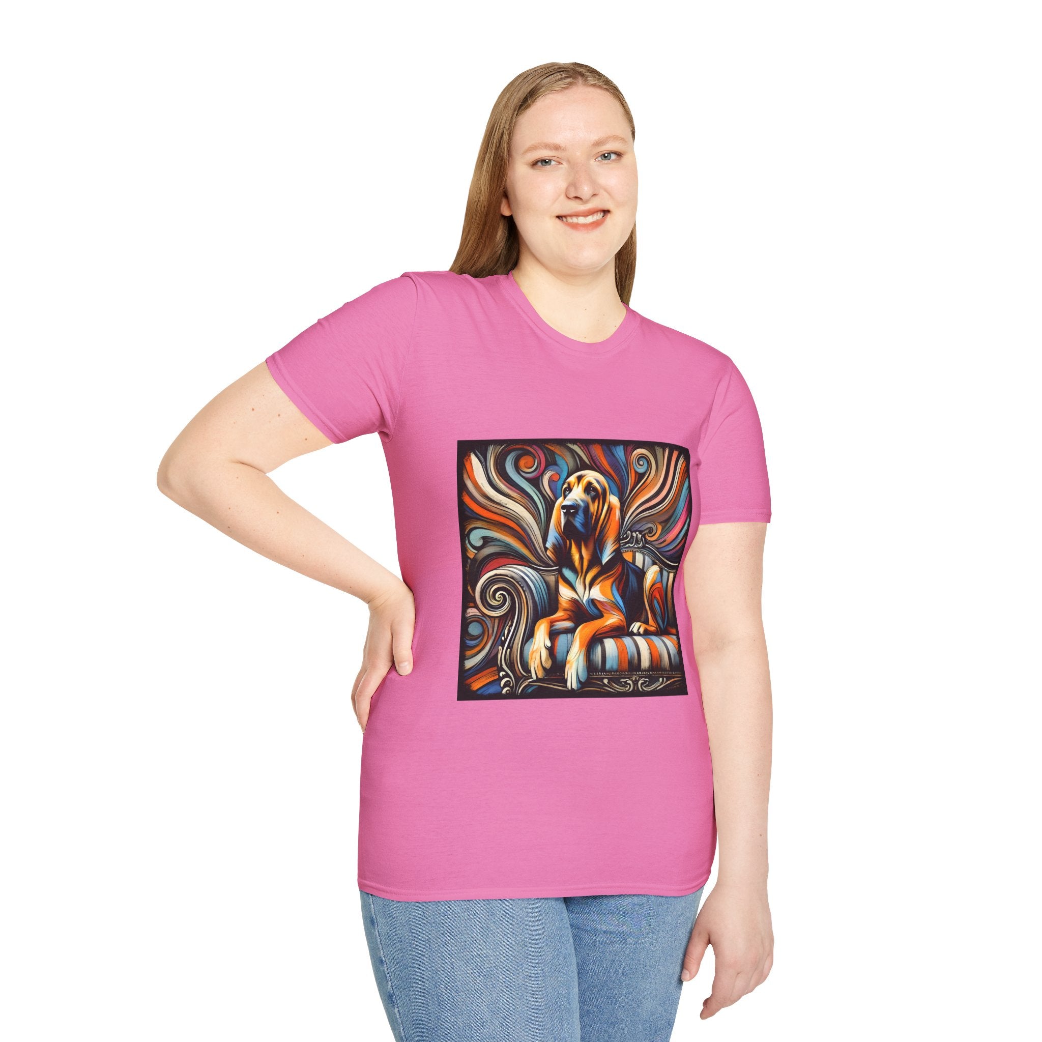 Bloodhound Fancy Swirl | Unisex Dog T-Shirt