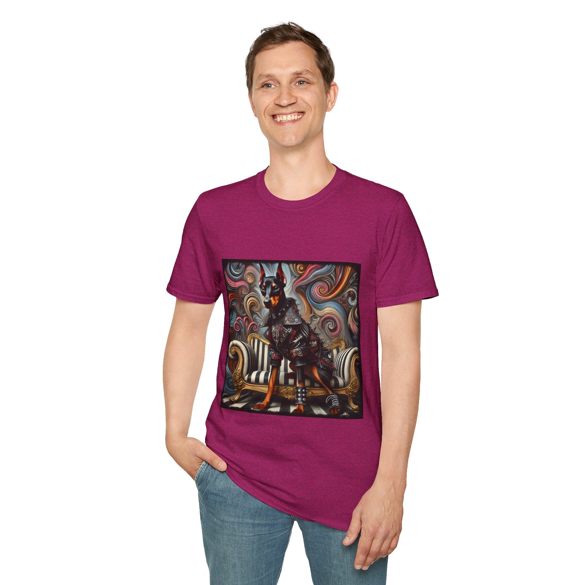 Doberman Pinscher Edgy Rocker | Unisex Dog T-Shirt