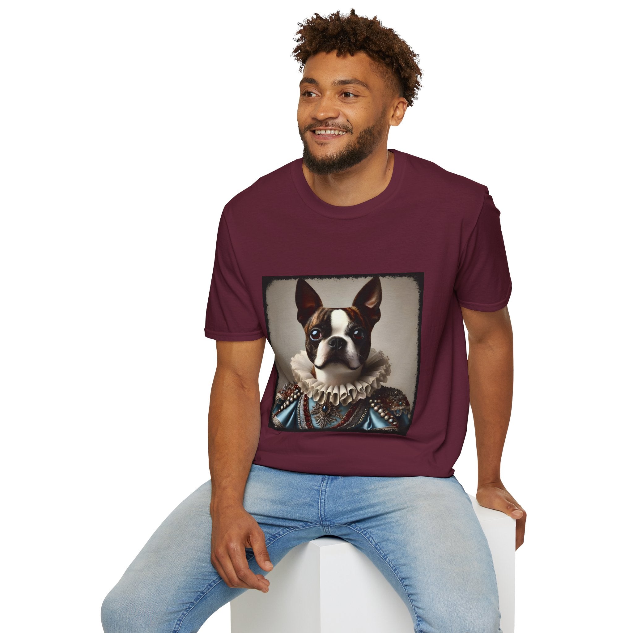 Boston Terrier Bougie Brindle | Unisex Dog T-Shirt