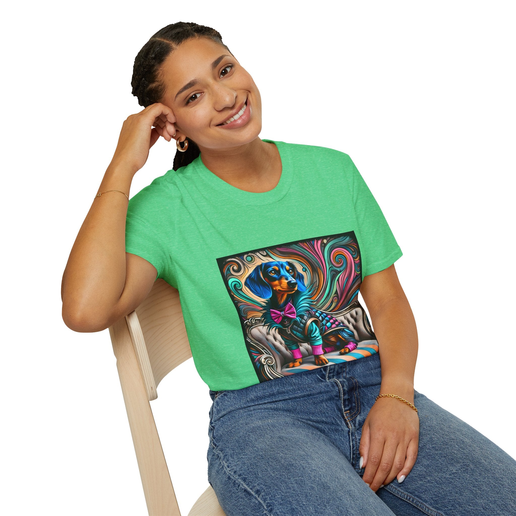 Dachshund Blue Rocker | Unisex Dog T-Shirt