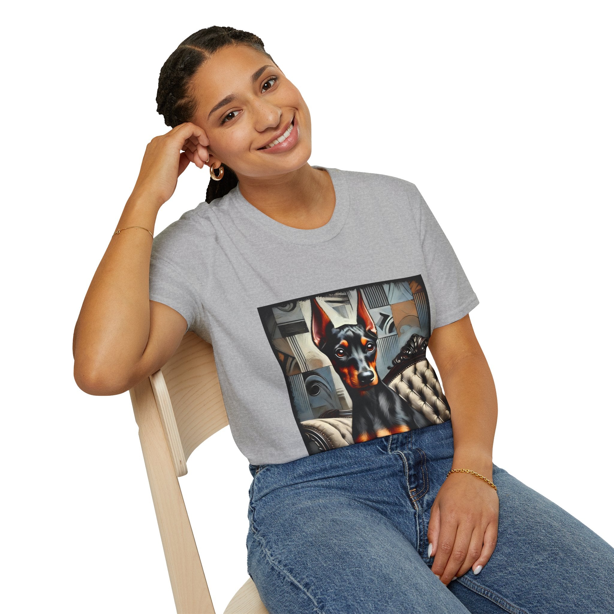 Doberman Pinscher Mini Muse | Unisex Dog T-Shirt