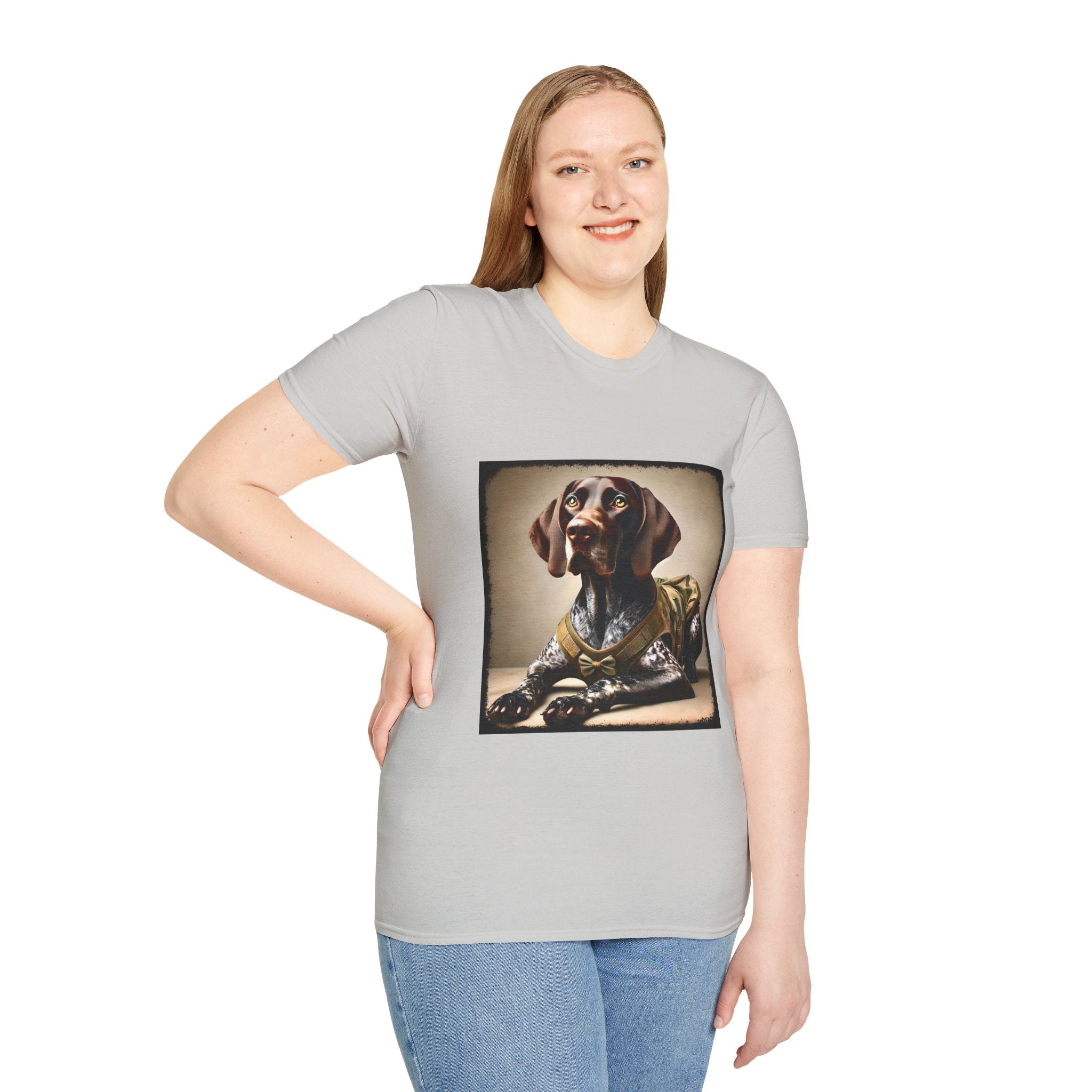 German Shorthaired Pointer Camo Doll | Unisex Dog T-Shirt