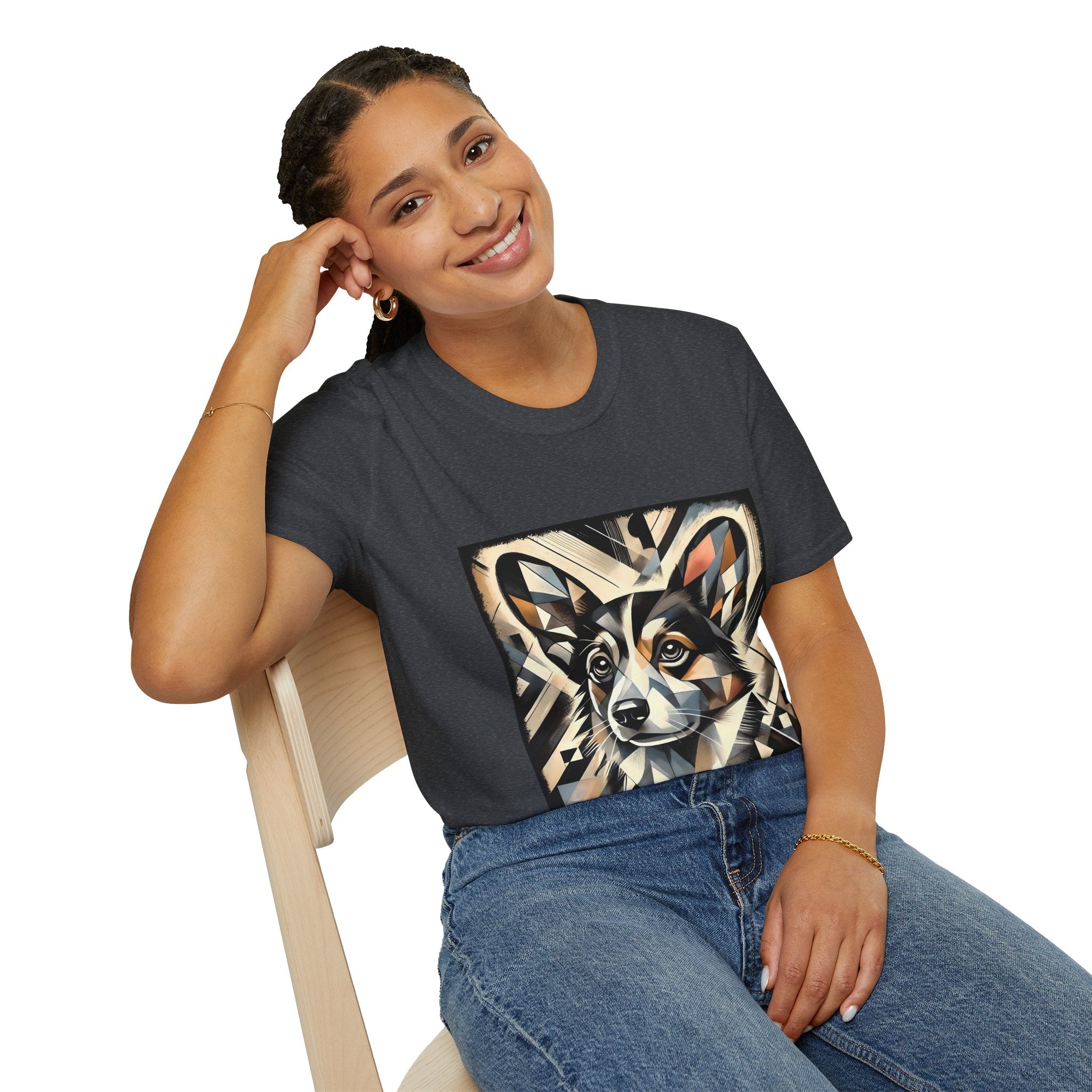 Pembroke Welsh Corgi Geometric | Unisex Dog T-Shirt