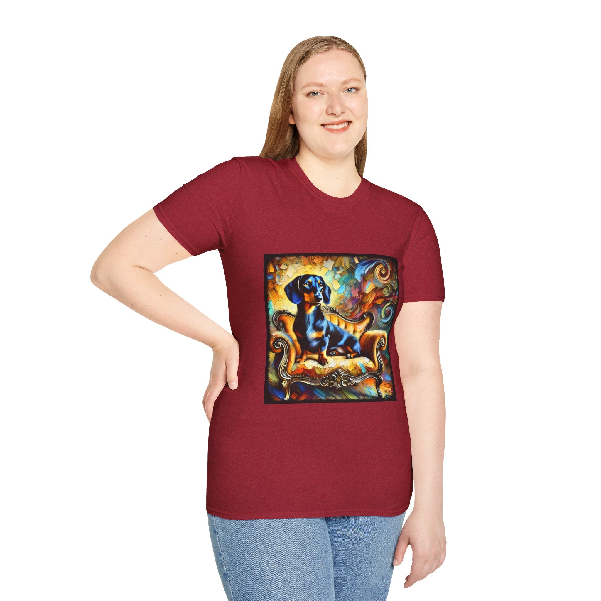 Dachshund Bold Swirl | Unisex Dog T-Shirt