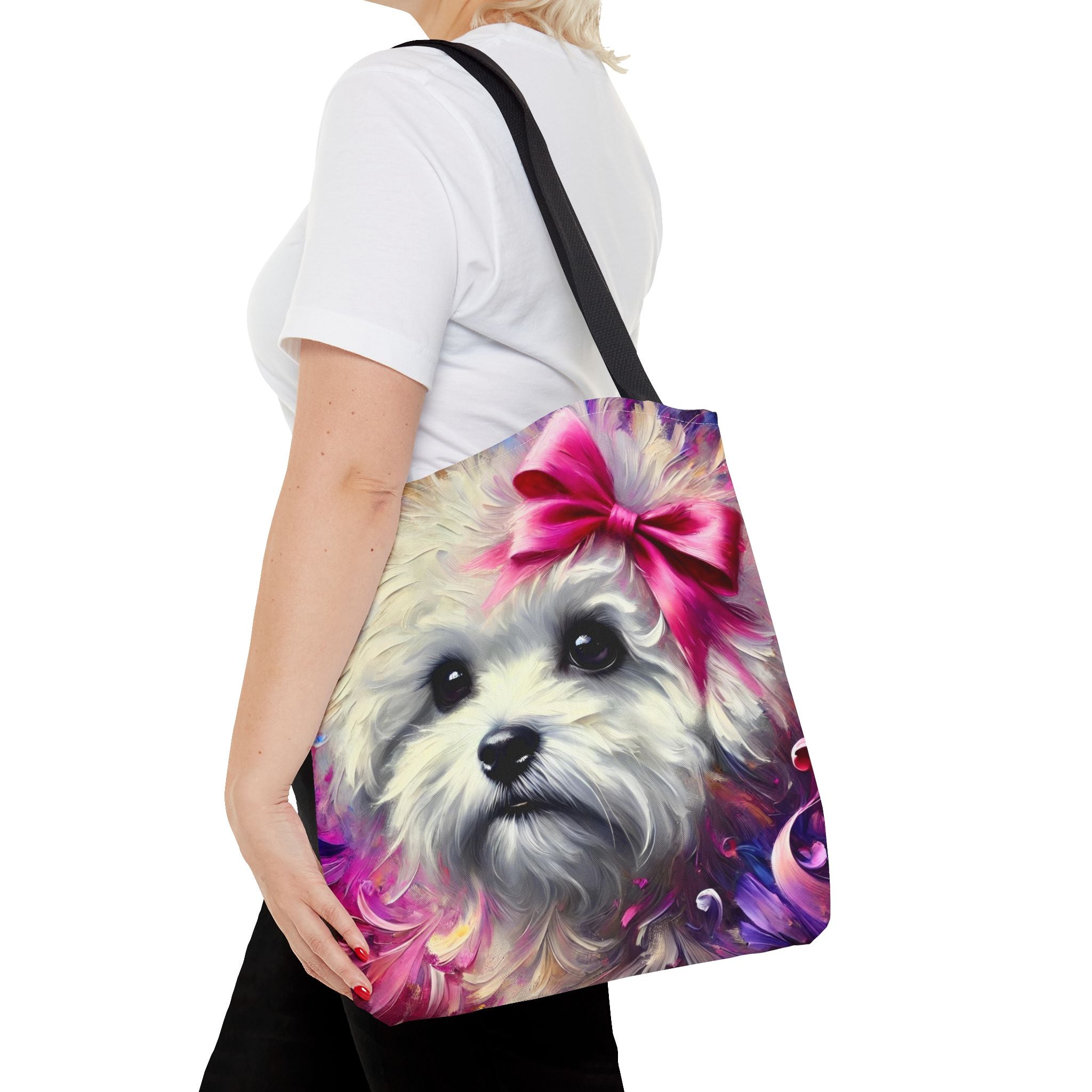 Bichon Frise Tote Bag | Stunning Swirl Dog Lover Gift