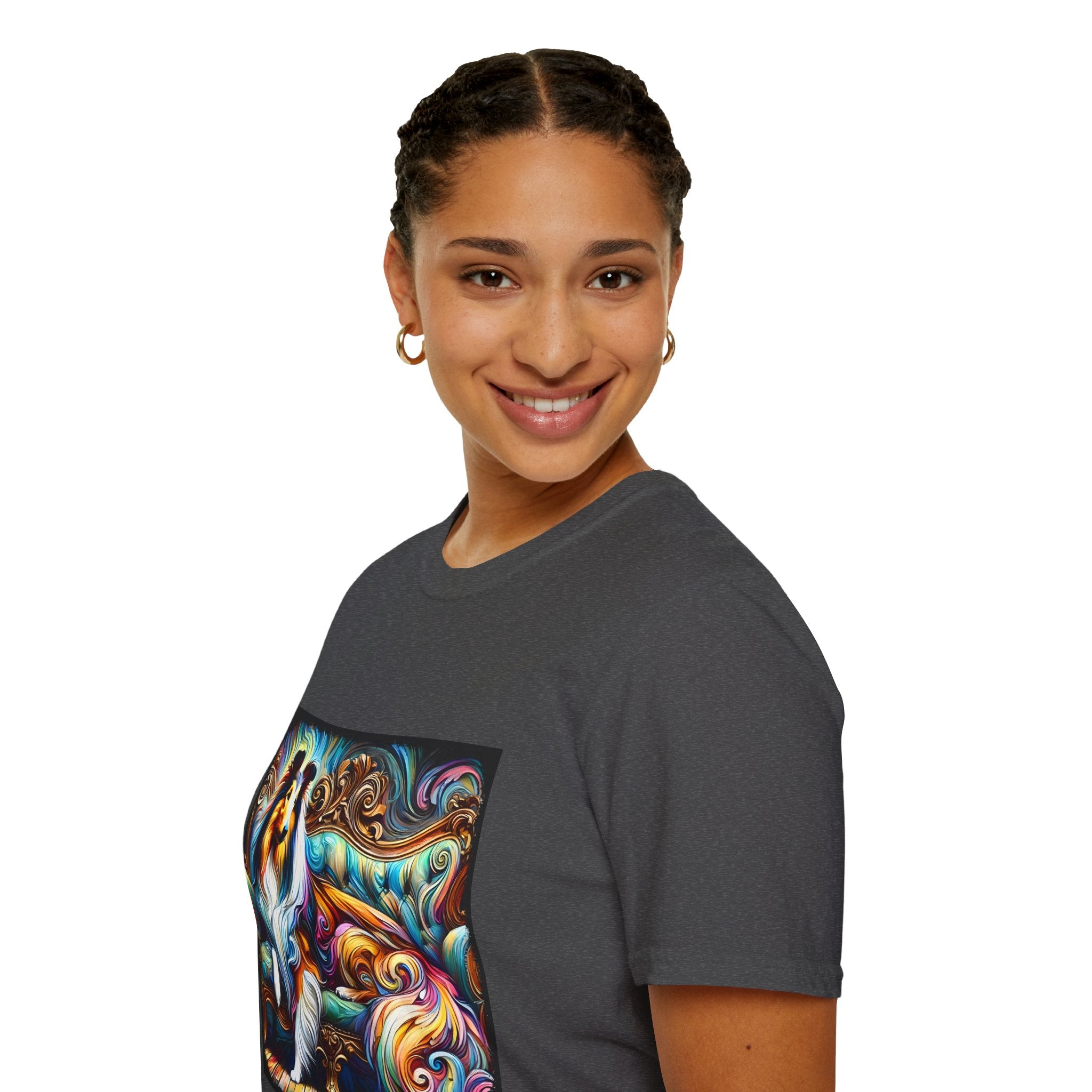 Collie Pastel Swirl | Unisex Dog T-Shirt