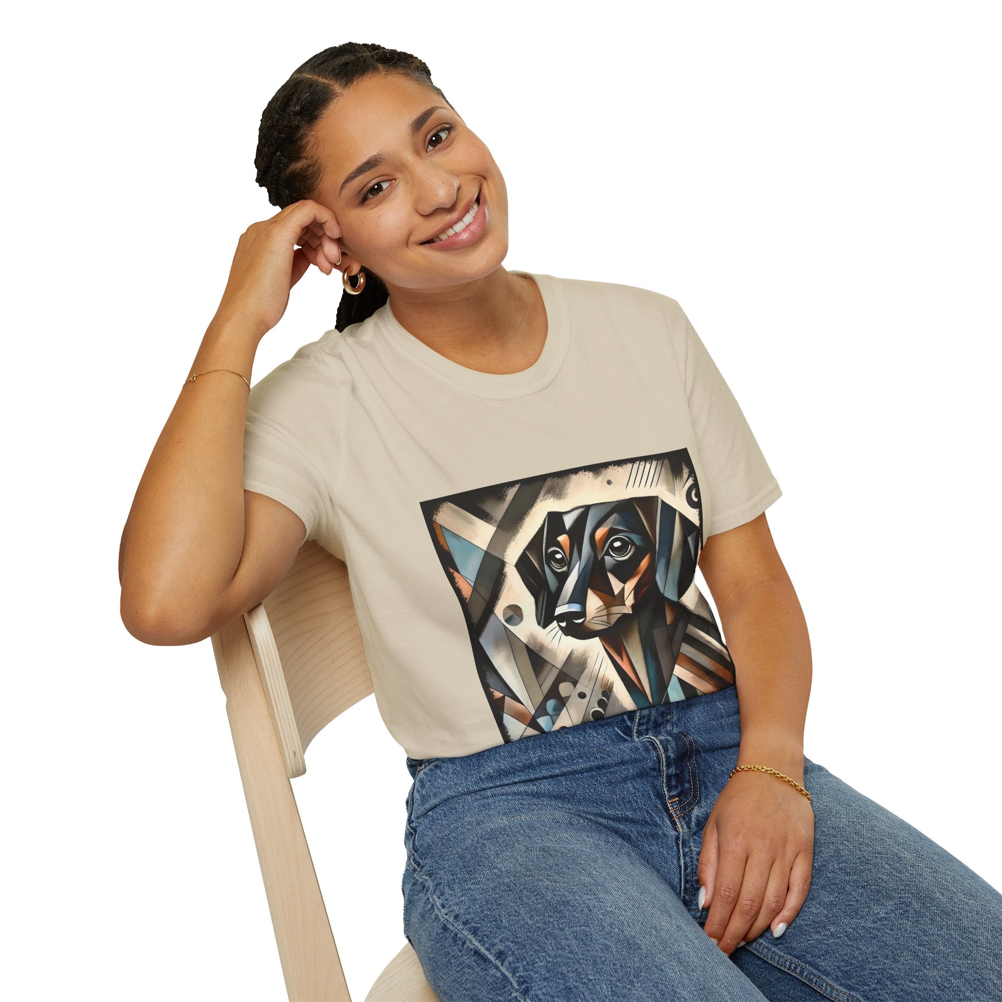 Dachshund Bold Geometric | Unisex Dog T-Shirt