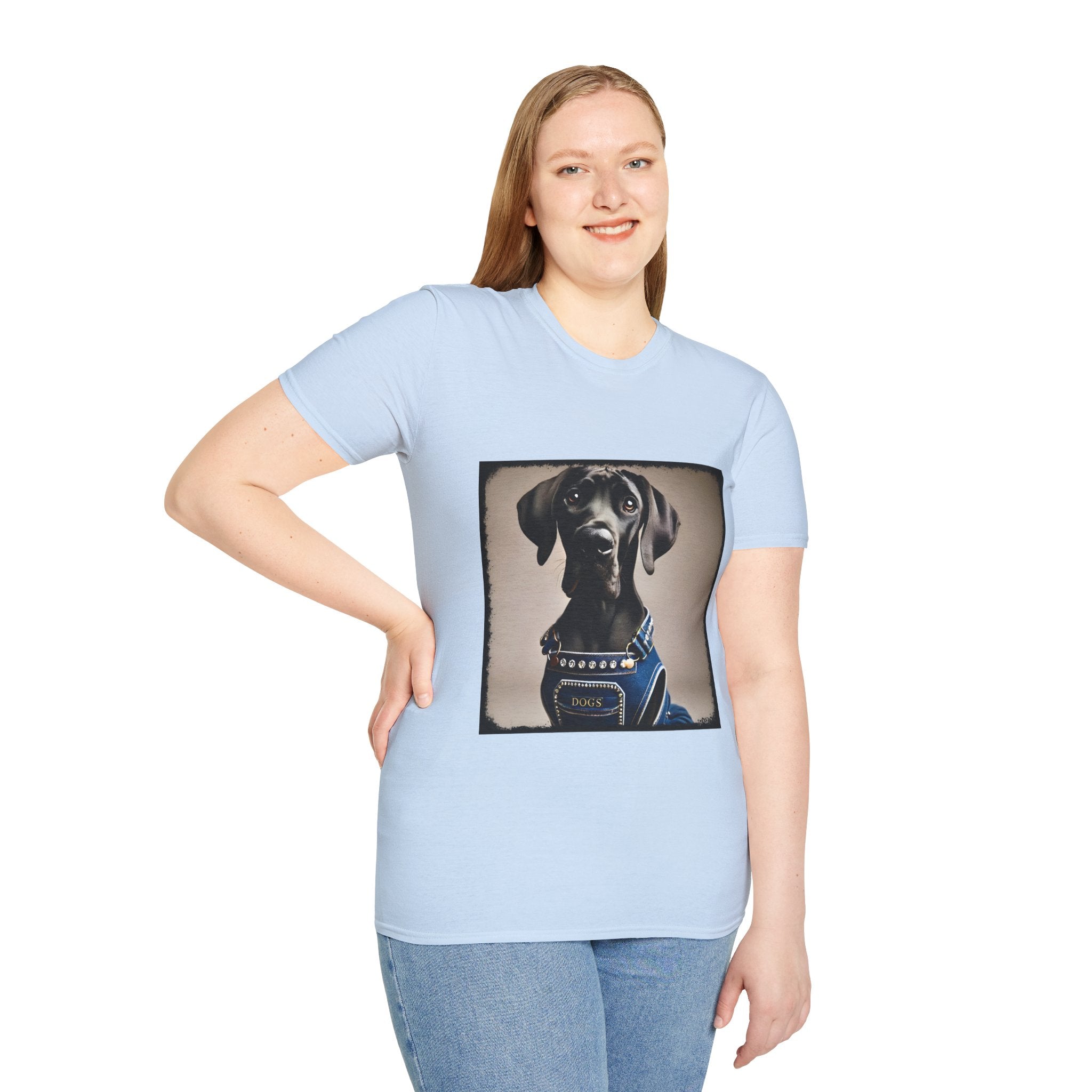 Great Dane Denim Dog | Unisex Dog T-Shirt